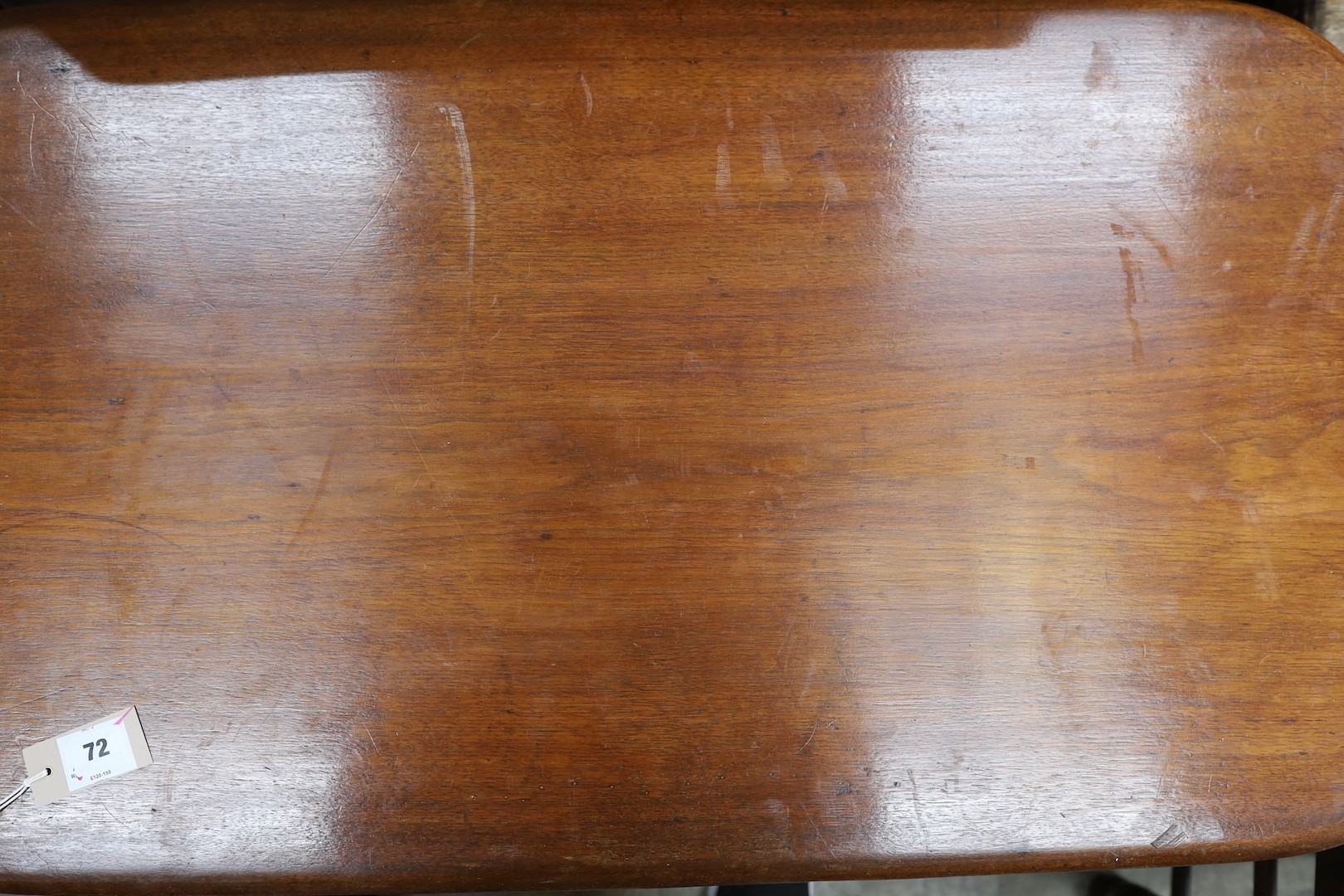 A late Victorian rectangular mahogany centre table, width 105cm, depth 56cm, height 62cm